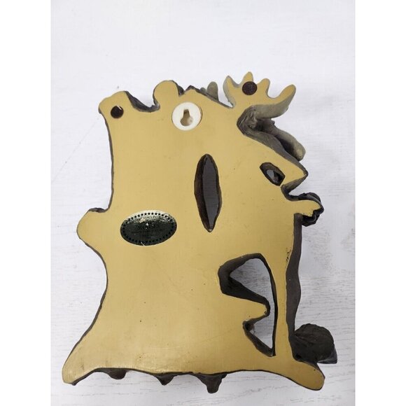 VTG Big Sky Carvers Bear Foot Moose Thermometer Celsius Fahrenheit Wall Hanging - Picture 4 of 8